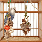 Cotton Rope Bird Chewing Toy – Bite Resistant Pinecone Toy for Parrot Training