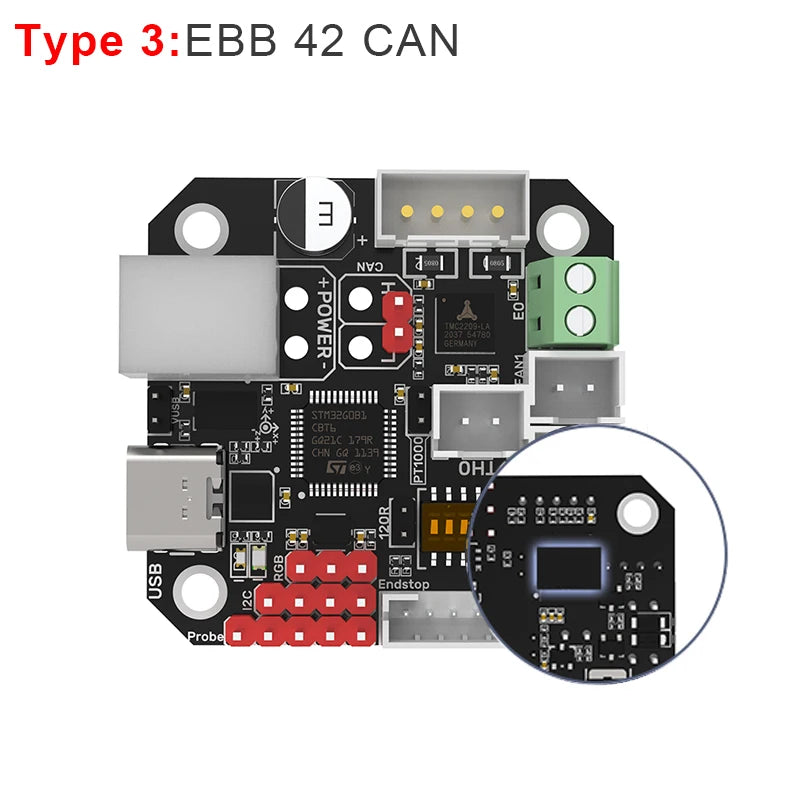 Canbus Tool Board for 3D Printer Hotend Stepper Motor