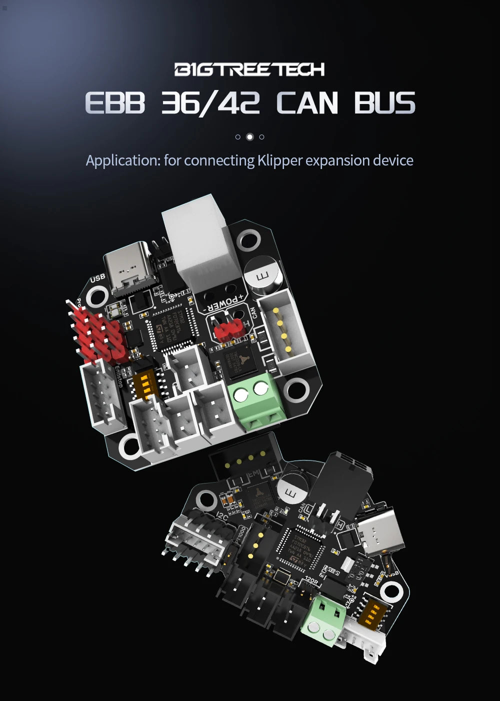 Canbus Toolhead Board – PT100 Support for Klipper 3D Printer Hotend