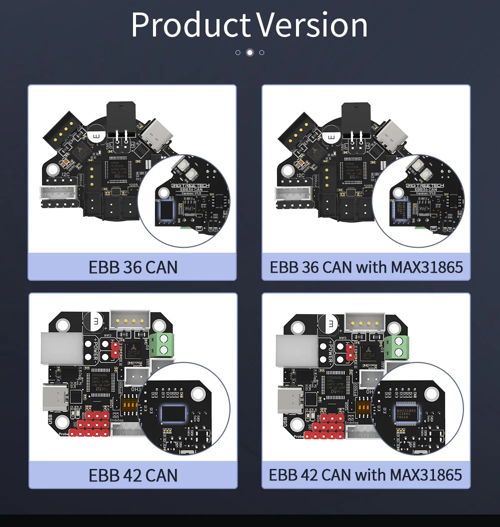 Canbus Toolhead Board – PT100 Support for Klipper 3D Printer Hotend