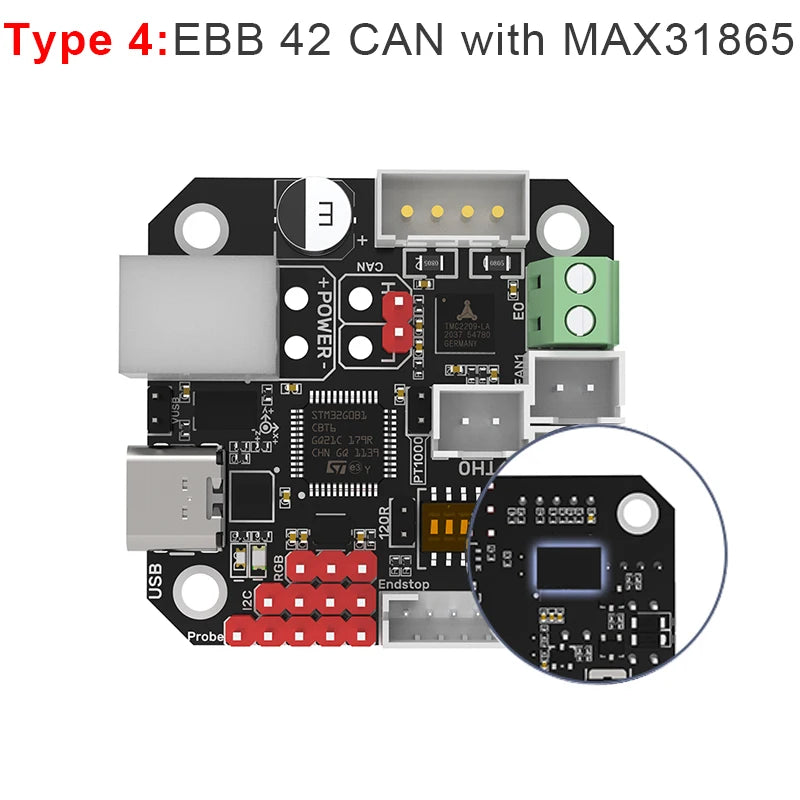 Canbus Tool Board for 3D Printer Hotend Stepper Motor