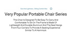 Portable Folding Camping Chair – Reclining Outdoor Seat with Leg Support