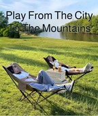 Portable Folding Camping Chair – Reclining Outdoor Seat with Leg Support